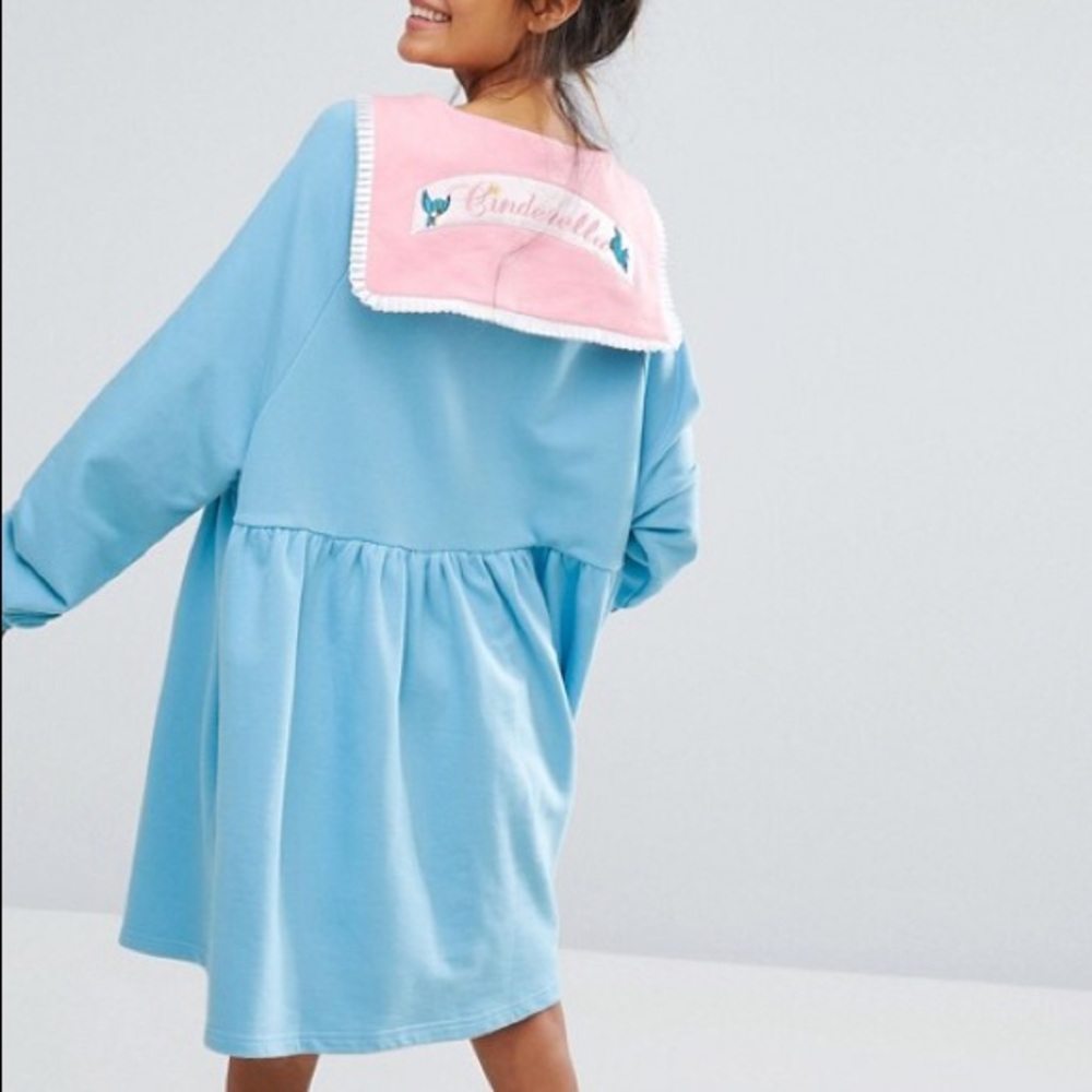 rare Lazy Oaf Cinderella Collar Sweater Dress